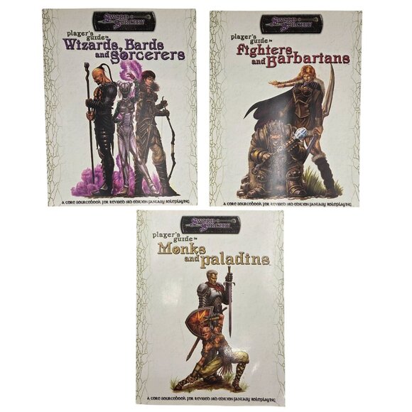 3 Sword & Sorcery Players Guides Roleplaying Sourcebooks d20 Paperback Good - Picture 1 of 16